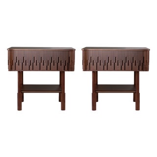 Campbell Bedside Table from Wood Tailors Club, Set of 2 For Sale