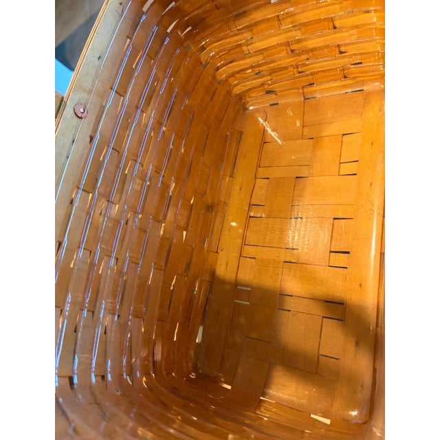 Vintage Longaberger Medium Market Basket With Protector For Sale In San Diego - Image 6 of 8