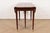 Baker Furniture Federal Banded Mahogany Drop Leaf Dining or Breakfast Table, Newly Refinished For Sale - Image 11 of 13