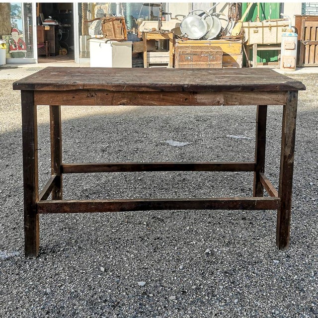 Antique Italian Rustic Country Table in Oak, 1900s For Sale - Image 12 of 12