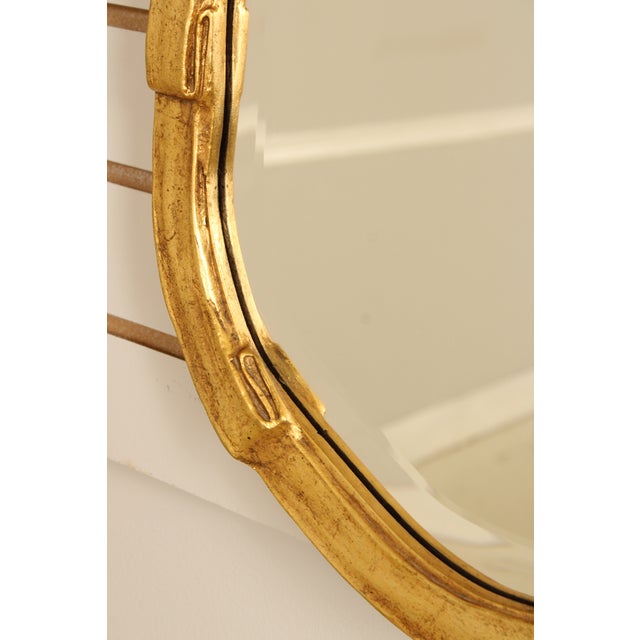 Gold Friedman Brothers Gold Finish Beveled Glass Mirror For Sale - Image 8 of 14