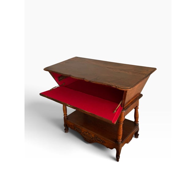 Wood Antique 18c French Country Dough Bin Table For Sale - Image 7 of 7