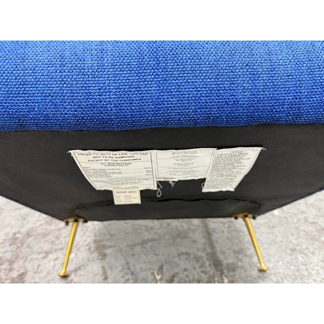 West Elm Carlo Mid Century Arm Chair For Sale - Image 11 of 12