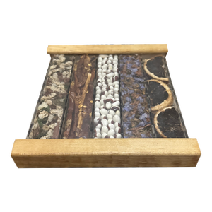 1970s Rustic Dried Fruit and Flower Decorative Trivet