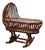 Curved Mahogany Cradle, 1800s For Sale