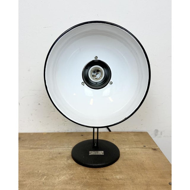 Vintage Black Enamel Table Photo Lamp, 1950s For Sale - Image 16 of 18