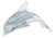 Marinella Decorative Gray Glass Dolphin, Small For Sale