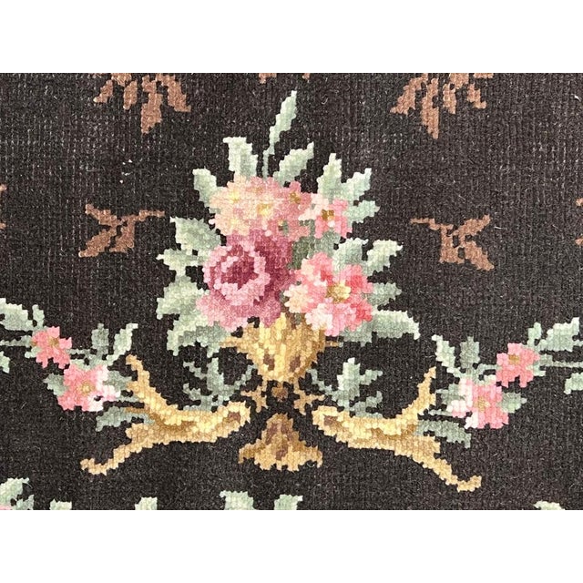 Early 20th Century Savonerie Rug Decorated with Flower Garlands, 1890s For Sale - Image 5 of 17