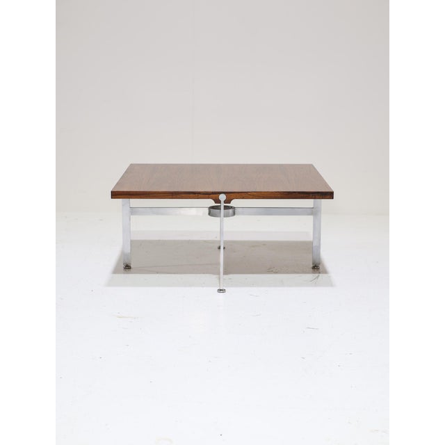 Coffee Table in Rosewood and Steel by Sven Ellekær for Søren Willadsen Møbelfabrik, Denmark, 1960s For Sale - Image 11 of 11