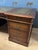1990s Large Mahogany Desk with Green Leather Top, 1990s For Sale - Image 5 of 18
