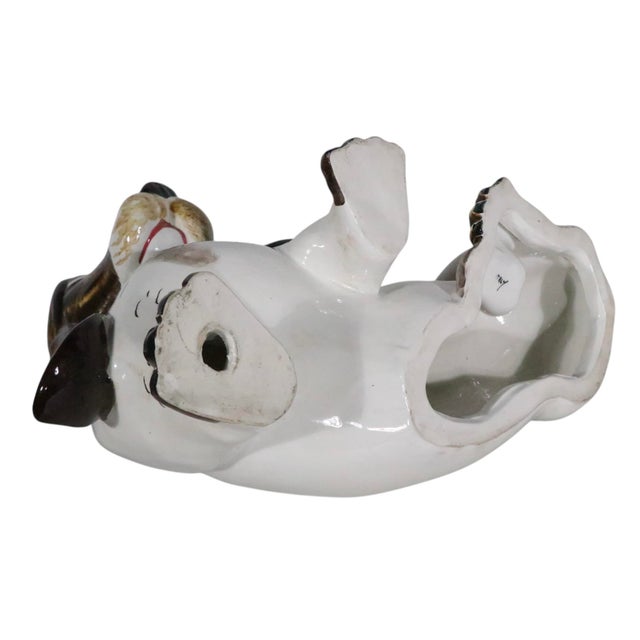 Glazed Majolica Basset Hound Made in Italy C. 1970/80's For Sale - Image 9 of 11