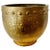 Solid Hammered Brass Cachepot Jardiniere Planter with Rim Details For Sale - Image 10 of 10