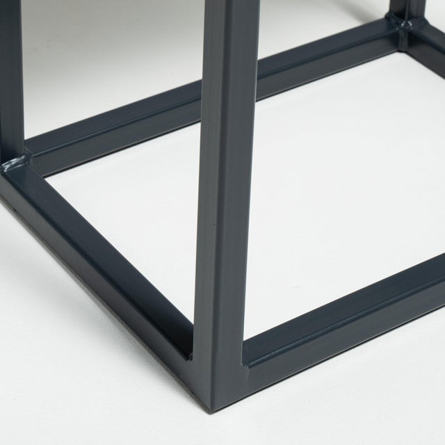Early 21st Century Poland Black Wood Side Table For Sale - Image 10 of 15