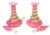 Pair French Pink Opaline Perfume Bottles with Green Serpents Attrib. Baccarat For Sale - Image 11 of 13