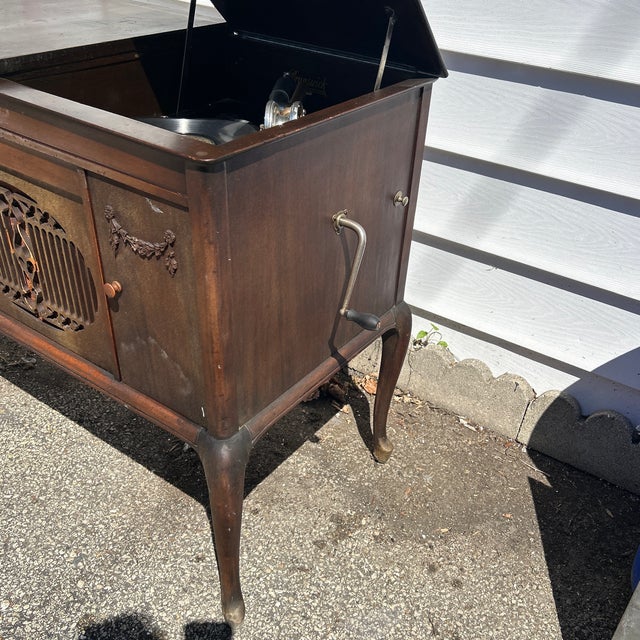Brunswick Co. Antique Brunswick Console Model Phonograph Circa 1920s For Sale - Image 4 of 12