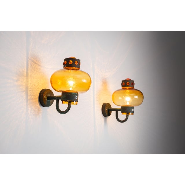 Vintage Brass Wall Lamps, 1960s, Set of 2 For Sale - Image 15 of 15