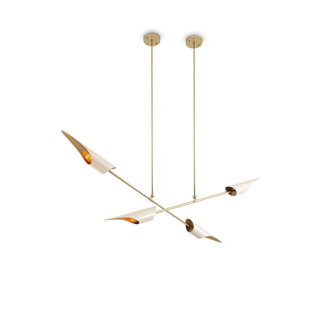 Contemporary Swan Suspension Lamp by Creativemary For Sale - Image 3 of 6
