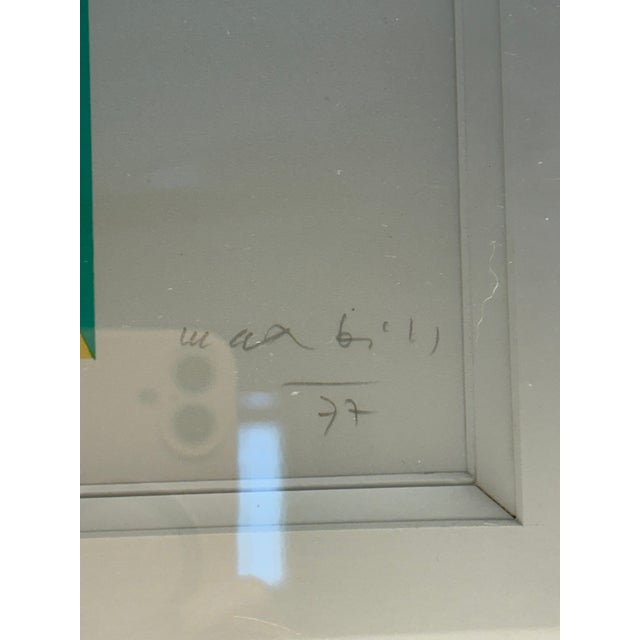 Contemporary 1970s Max Bill Signed Limited Edition Geometric Rainbow Abstract Lithograph Painting 68/100 For Sale - Image 3 of 14