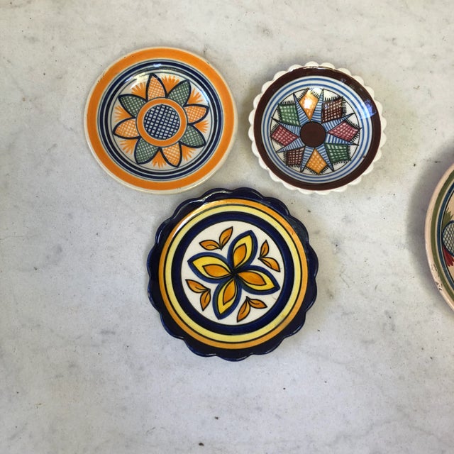 Art Deco French Faience Butter Pat Henriot Quimper Circa 1930 For Sale - Image 3 of 4