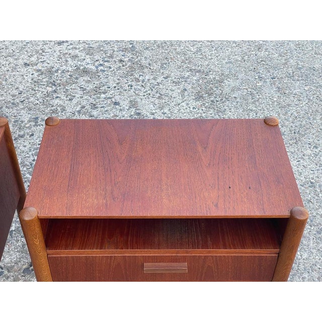 Mid-Century Danish Nightstands in Teak and Oak, 1964, Set of 2 For Sale - Image 14 of 18