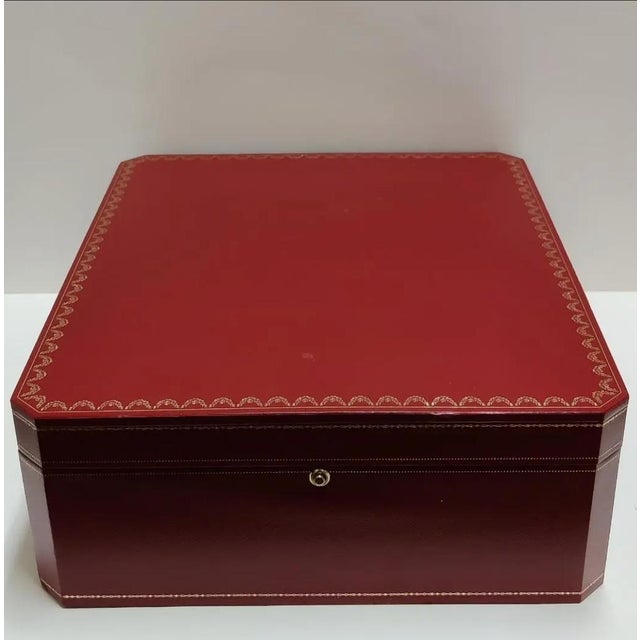 Late 20th Century Huge Authentic Cartier Red Presentation Box For Sale - Image 15 of 17