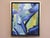 BLUE INTERLUDE Size: 19.9 × 16.9 inches (including frame) Oil on canvas A striking and beautifully textured mid-century...