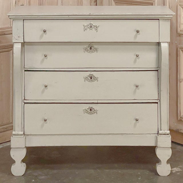 Gustavian (Swedish) Antique Swedish Painted Commode For Sale - Image 3 of 17