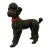 Large Scale Hollywood Regency Italian Black Poodle Dog For Sale