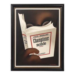 Adolphe Cassandre Champions Du Monde Lithograph Poster For Sale