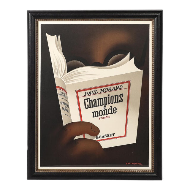 Adolphe Cassandre Champions Du Monde Lithograph Poster For Sale