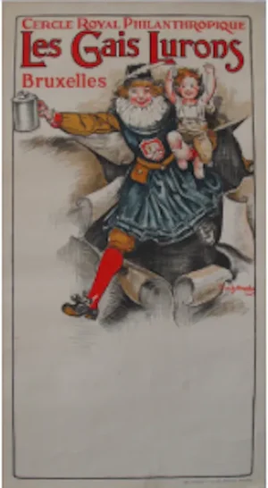 1920's Original Belgian Poster Les Lurons