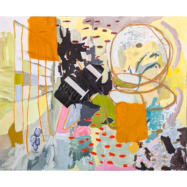 Benji Stiles "The Way" Contemporary Colorful Pastel Abstract Expressionist Oil Painting, 2024 For Sale