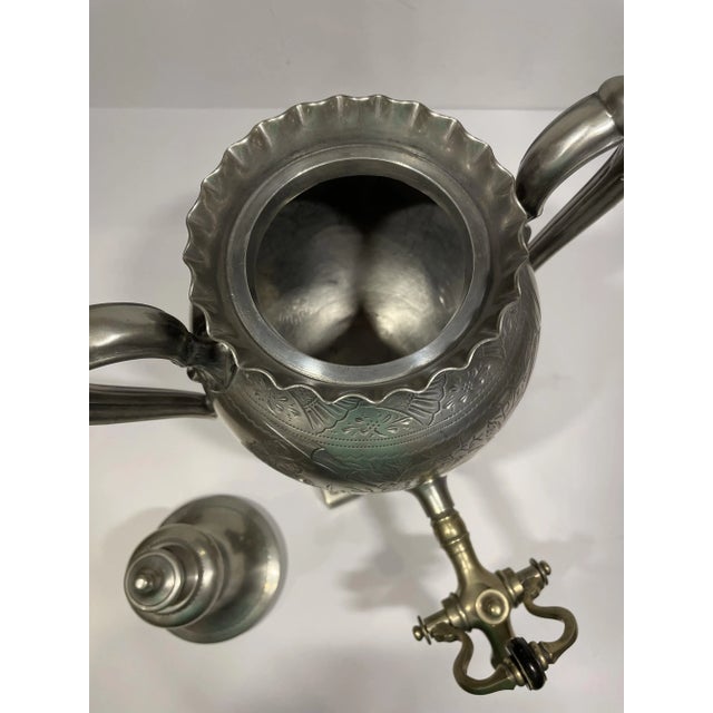 Late 19th Century English Pewter Tea Service- 3 Pieces For Sale - Image 9 of 12