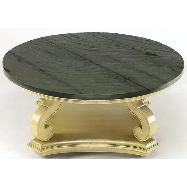 Henredon Dorothy Draper Espana Collection Ivory & Slate Coffee Table For Sale - Image 4 of 8