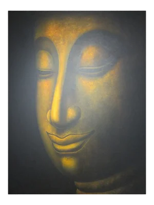 "Wisdom", Painting by Kasem Khaolaor