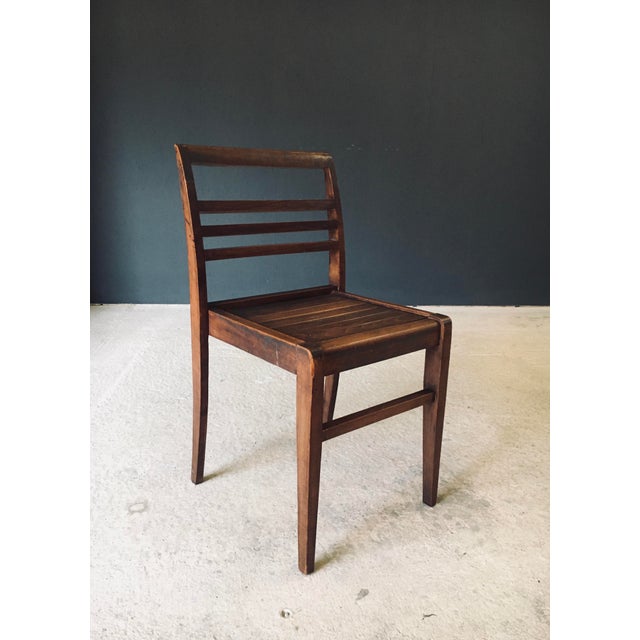 Mid-Century Modern Reconstruction Dining Chair attributed to Rene Gabriel, France, 1940s For Sale - Image 3 of 18