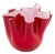 Illums Bolighus Red Glass Handkerchief Vase For Sale