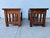 Burnt Umber California Mission Style Low Single Drawer Night Stands a Pair For Sale - Image 8 of 11