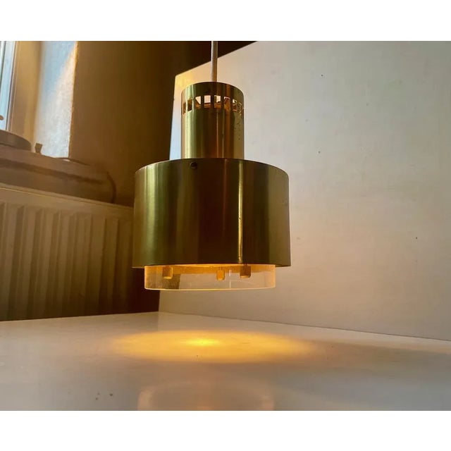 1960s Mid-Century Nautical Princess Margrethe Pendant Lamp by Kay Kørbing for Lyfa, 1960s For Sale - Image 5 of 10