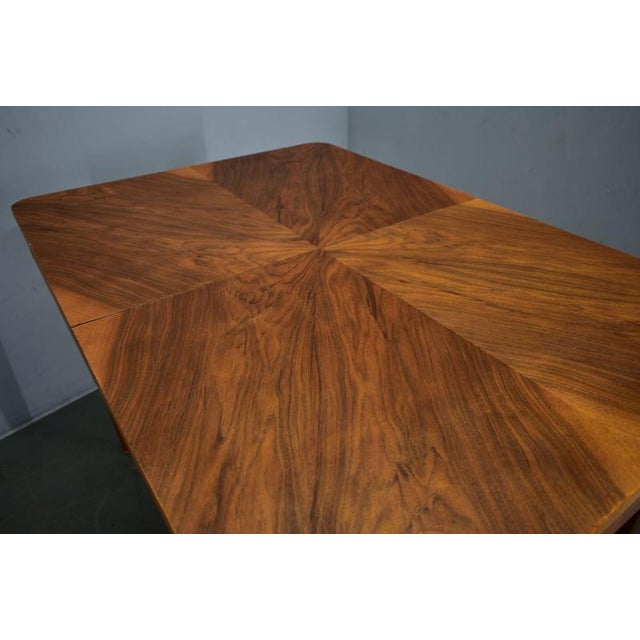Extendable Dining Table in Walnut by Jindrich Halabala, Czechoslovakia, 1939 For Sale - Image 14 of 18
