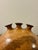 A beautifully sculptural vintage mid-century American studio pottery weed pot or bud vase, signed by the artist. Hand-...