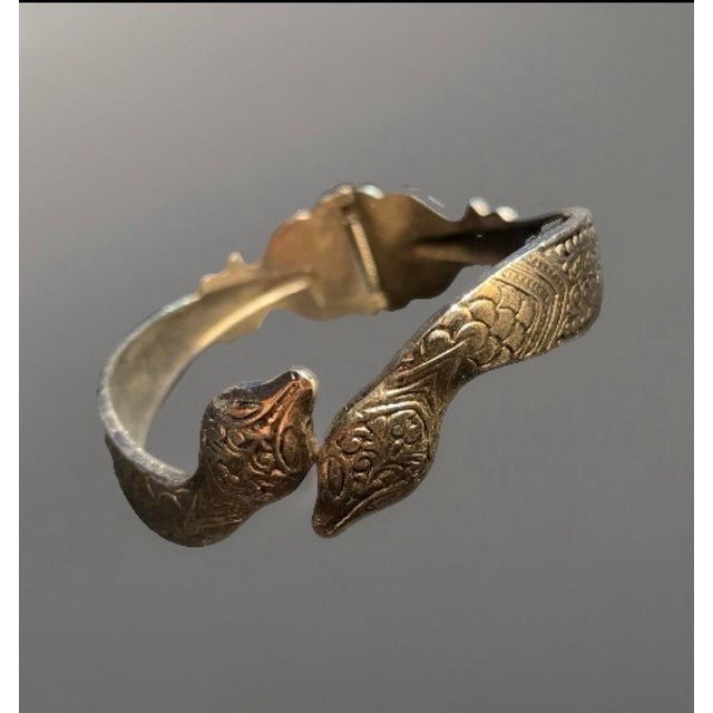 Swank Inc. MCM Jewelry Vintage Snake Bangle by Swank For Sale - Image 4 of 4