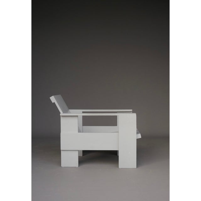 Wood Plywood Crate Chair attributed to Gerrit Rietveld, 1970s For Sale - Image 7 of 11