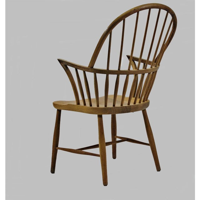 Danish Ch 18A High Back Chair in Oak by Frits Henningsen for Carl Hansen & Son, 1960s For Sale - Image 3 of 6