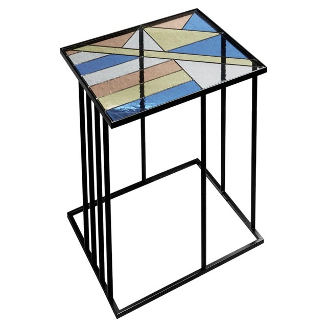 Staded Glass Coffee Table by Serena Confalonieri For Sale