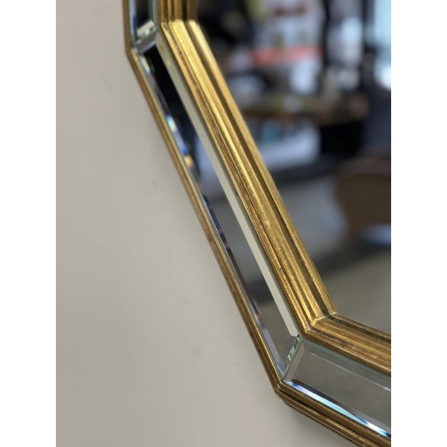 Large Octagonal Bevelled Mirror by De Knudt, Belgium, 1980s For Sale - Image 4 of 9