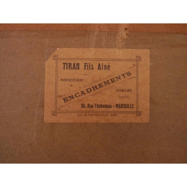 Emile Henry, Rustic Scene, 1903, Original Watercolor For Sale - Image 9 of 11