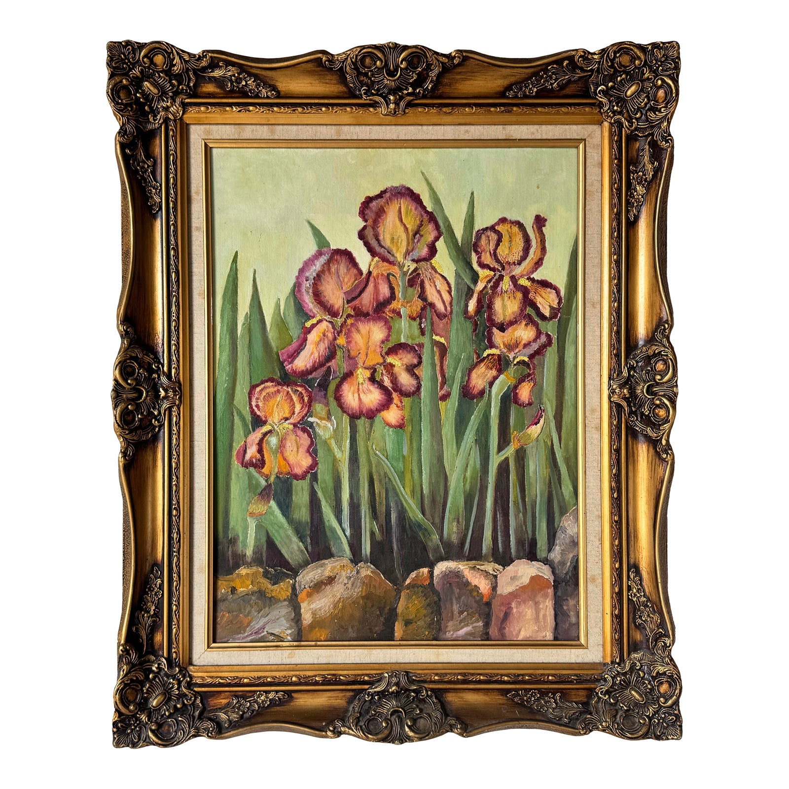 1974 Vintage Botanical - Floral Still Life Oil Painting on Artistic ...