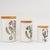 Ceramic Vintage British Botanical Storage Canisters - Set of 3 For Sale - Image 7 of 12