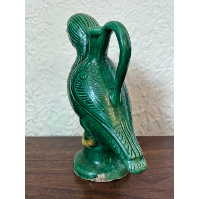 Antique Chinese Porcelain Parrot Ewer For Sale - Image 6 of 9